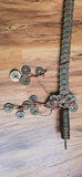 Rare authentic "coin sword", 104 coins of Qian Long (1736-1795), Qing, China