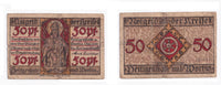 50 Pfennig Notgeld note, 1919, Heiligenstadt, Germany