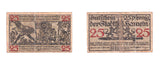 Set of 3 different notgeld paper money, 1915-1922, Germany