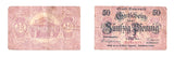 Set of 4 different notgeld paper money, 1915-1921, Germany