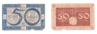 Set of 3 different notgeld paper money, 1918-1921, Germany