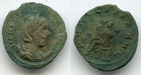 Uncleaned AR antoninianus of Herennia Etruscilla, wife of Decius (249-251), Roman Empire