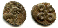 Anonymous lead karshapana in the name of the Satavahana dynasty, issued ca.39 BC - 107 AD, Satavahana Empire, India