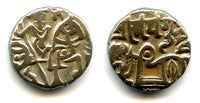 Late Shahi silver jital from Punjab/Gandhara, mid-1000s AD (Tye 32)