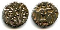 Late silver jital from Punjab/Gandhara, Kabulshahi, mid-1000s AD (Tye 32)