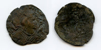 Billon drachm, Alkhan-Nezak type, c.650s, Ghazna?, Turko-Hepthalites in Gandhara