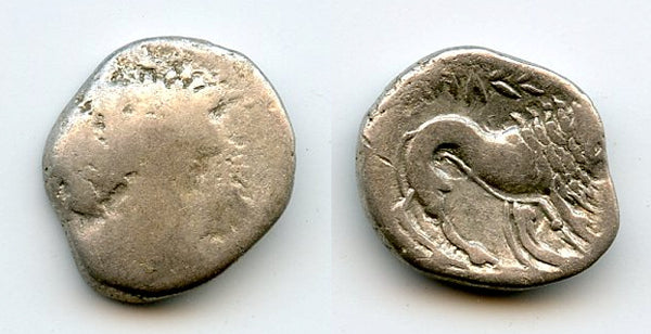 Silver drachm, c.2nd century BC, Celtic tribes of Southern Gaul