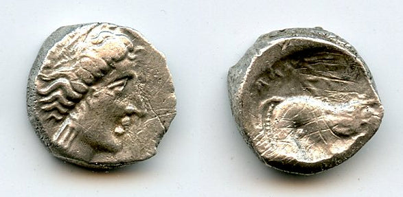 Silver drachm, c.2nd century BC, Celtic tribes of Southern Gaul