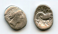 Silver drachm, c.2nd century BC, Celtic tribes of Southern Gaul