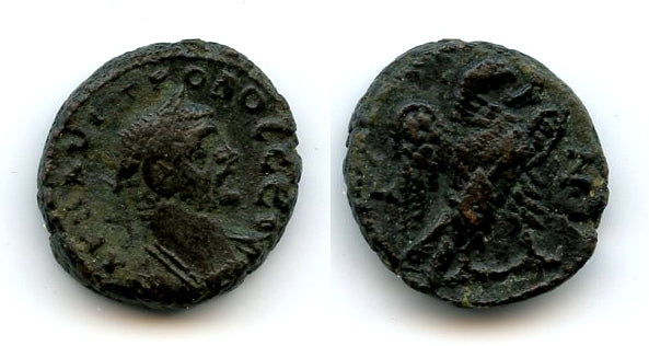 Potin tetradrachm of Probus (276-282 CE), Alexandria, Roman Empire (Milne 4645)