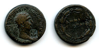 Countermarked AE as (AE27) of Trajan (98-117 CE), Antioch, Roman Provincial coinage