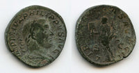 Bronze sestertius of Philip I (244-249 AD), Rome, Roman Empire (RIC 180a)