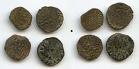 Lot of 4 early Spanish deniers