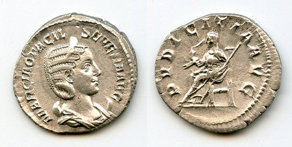 Silver antoninianus of Otacilia Severa, 244-249 CE, Roman Empire (RIC 123a)