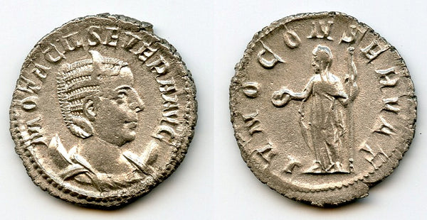 Silver antoninianus of Otacilia Severa, 244-249 CE, Roman Empire (RIC 127)