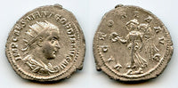 VICTORIA silver antoninianus of Gordian III (138-244 AD), Roman Empire