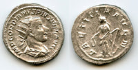 Heavy LAETITIA silver antoninianus of Gordian III (138-244 AD), Roman Empire