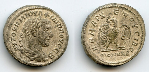 Silver tetradrachm of Philip I (244-249), 246, Antioch, Roman Provincial coins (Pr.304)