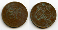 Bronze 20-cash, early Republic, c.1919, China