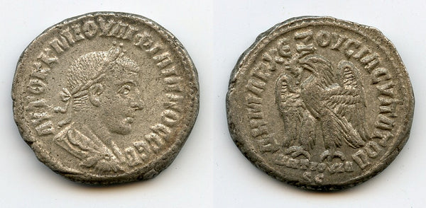 Silver tetradrachm of Philip II (247-249), 248, Antioch, Roman Provincial coins (Pr.473)