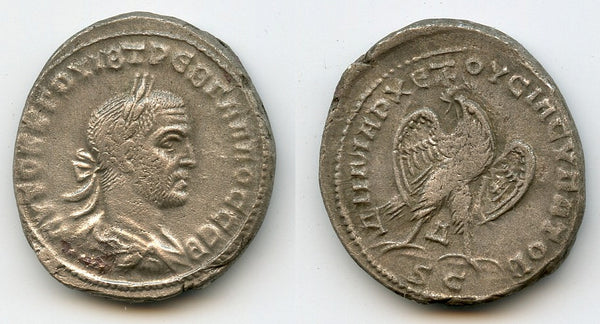 Billon tetradrachm of Trebonianus Gallus (251-253 AD), Antioch, Roman Empire (Pr.662)