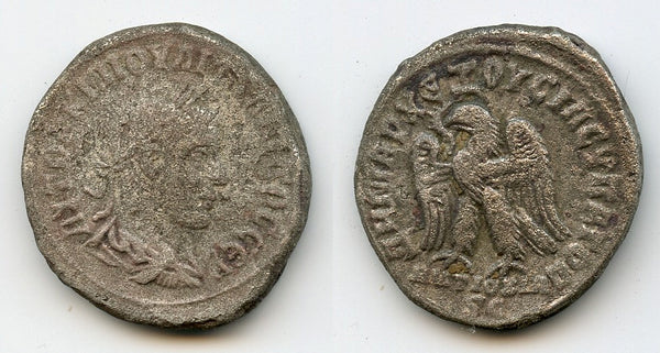 Silver tetradrachm of Philip II (247-249), 248, Antioch, Roman Provincial coins (Pr.473)