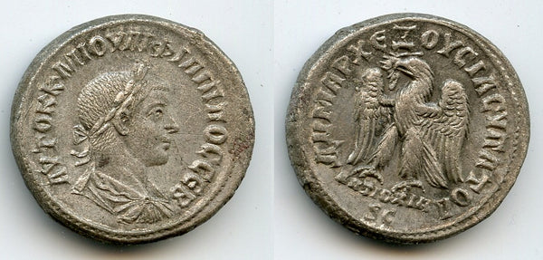 Silver tetradrachm of Philip II (247-249), 248, Antioch, Roman Provincial coins (Pr.473)