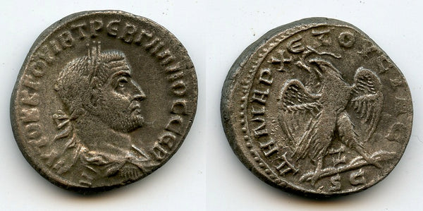 Billon tetradrachm of Trebonianus Gallus (251-253 AD), Antioch, Roman Empire (Pr.668)