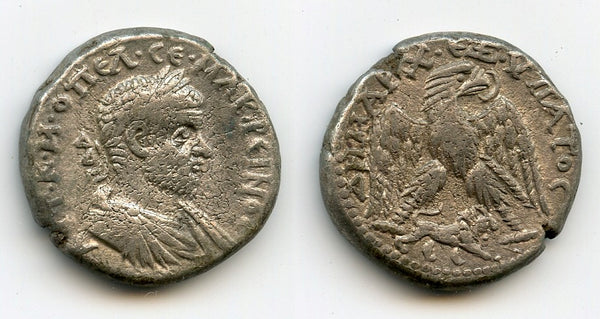 Silver tetradrachm of Macrinus (217-218), Hierapolis, Cyrrhestica, Roman Empire