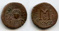 Follis of Maurice Tiberius (582-602 AD), Cyzicus mint, Byzantine Empire