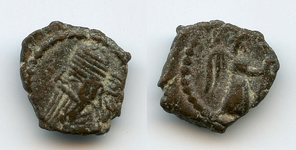 Very rare AE11 chalkous, Pakoros I (c.78-105 CE), Parthian Empire