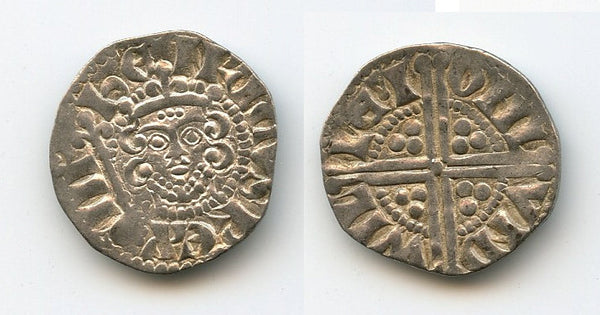 High grade long cross penny, Henry III (1216-1272), London, class 5c2, England