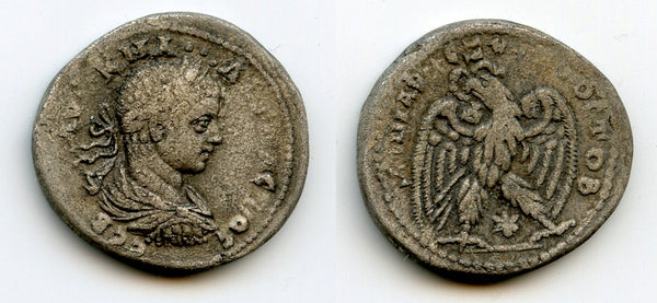 Billon tetradrachm, Elagabalus (218-222 AD), Antioch, Roman Provincial Issue (Pr.254ff)