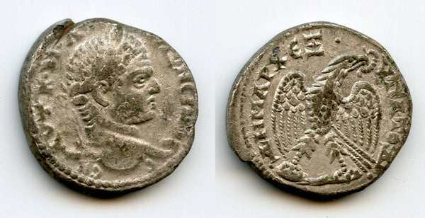 Billon tetradrachm, Caracalla (198-217 CE), Antioch, Roman Provincial Issue