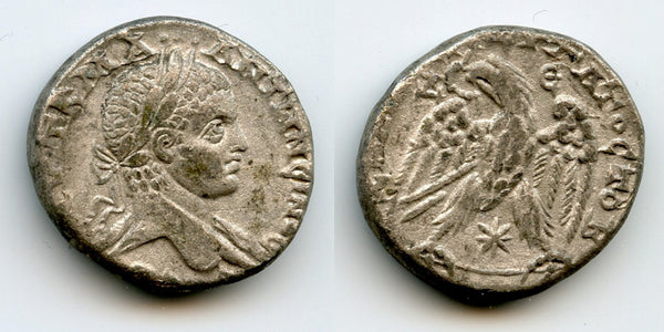 Billon tetradrachm, Elagabalus (218-222 CE), Antioch, Roman Provincial Issue (Pr.254ff)