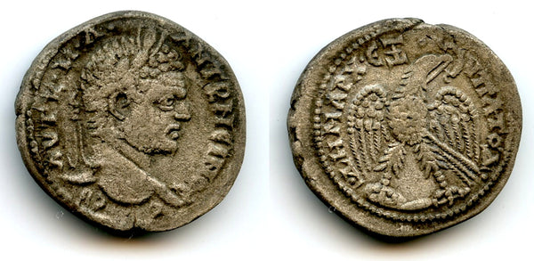 Billon tetradrachm, Caracalla (198-217 CE), Antioch, Roman Provincial Issue