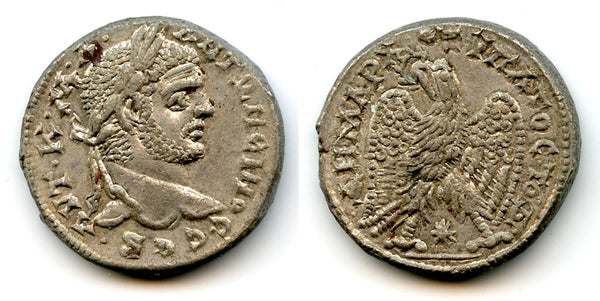 Billon tetradrachm, Caracalla (198-217 CE), Laodicea ad Mare, Roman Provincial Issue (Pr.1179)