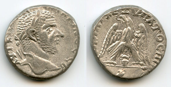 RRR! Silver tetradrachm of Macrinus (217-218), Jerusalem, Judaea, Roman Empire