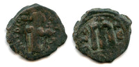 Arab-Byzantine follis, c.635-670, Dimashq mint, Ummayad Caliphate (Walker-7ff)