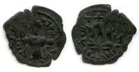 Arab-Byzantine follis, c.635-670, Dimashq mint, Ummayad Caliphate (Walker-7ff)