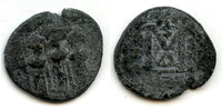 Pre-reform Arab-Byzantine follis, c.661-697 CE, Tiberias, Ummayad Caliphate