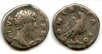 Limes denarius, CONSECRATIO issue of Lucius Verus (161-169 CE), Roman Empire