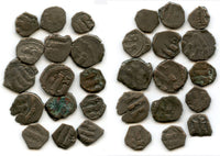 Lot of 15 poorly known "qurudh" dammas, Ibrahim (1059-99), Ghaznavids