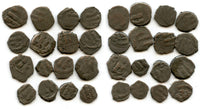 Lot of 16 poorly known "qurudh" dammas, Ibrahim (1059-99), Ghaznavids