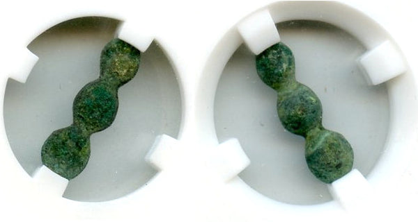 Certified 3-bead proto-coin, ca.1000-600 BC, Upper Xiajiadian culture, China