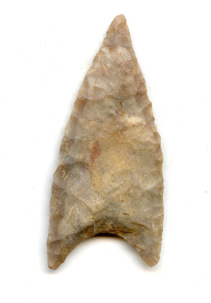 Jasper shallow concave base triangle point, North Africa,  late Neolithic period, ca.3000 BC