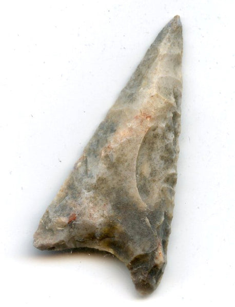 Jasper shallow concave base triangle point, North Africa,  late Neolithic period, ca.3000 BC