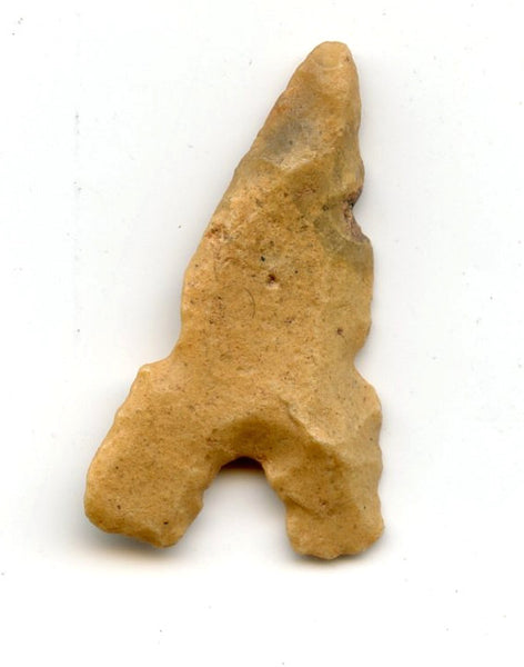 Jasper footed triangle basal notched forms from  North Africa,  late Neolithic  period, ca.3000 BC