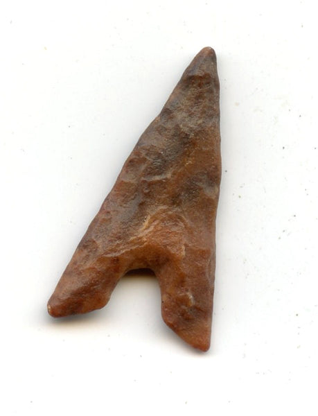 Jasper tidikelt triangle arrowhead, North Africa, late Neolithic, c.3000 BC