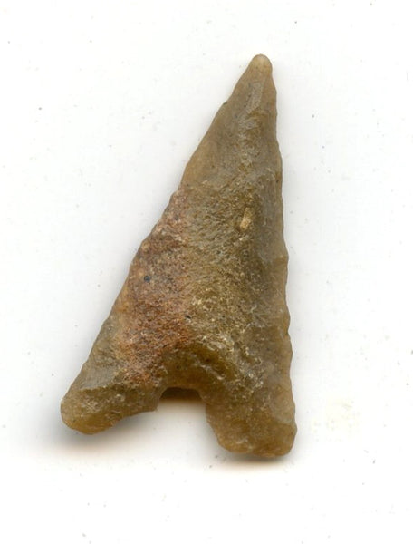 Jasper tidikelt triangle arrowhead, North Africa, late Neolithic, c.3000 BC